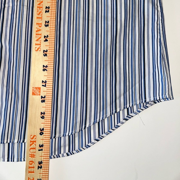 Ralph Lauren‎ men’s blue stripe long sleeve cotton button down shirt size Large - Picture 6 of 11